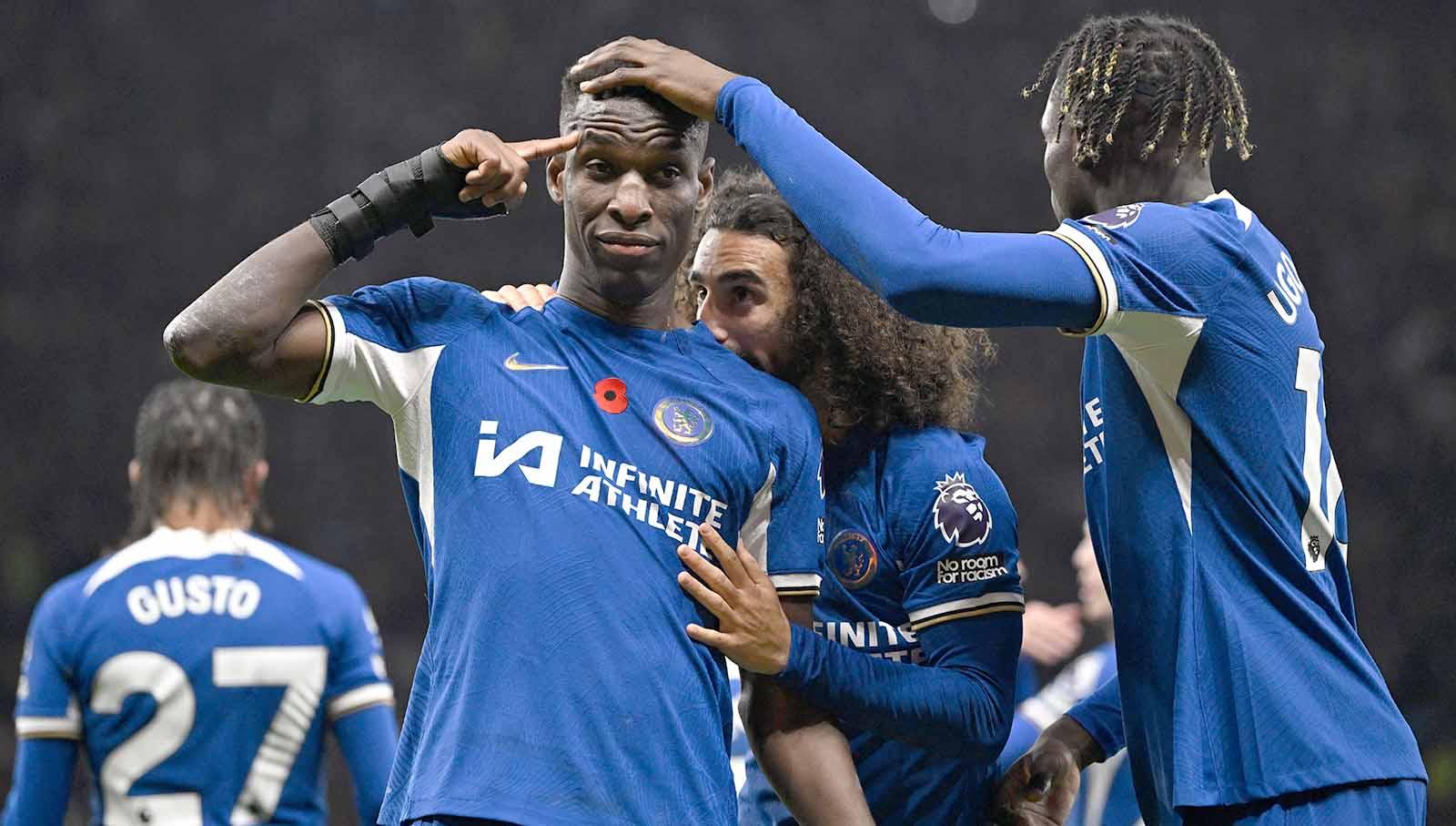 Jelang duel Chelsea vs Brighton & Hove Albion di ajang Liga Inggris (Premier League) 2023/2024 pada Minggu (03/11/23), nama Nicolas Jackson menjaring atensi. (Foto: REUTERS/Tony Obrien)