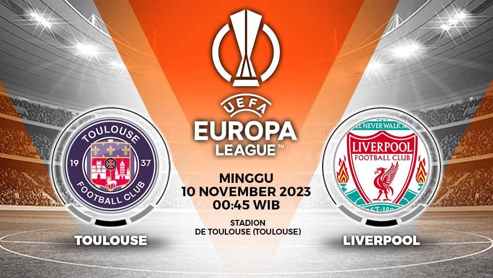Prediksi Pertandingan antara Toulouse vs Liverpool (Liga Europa).