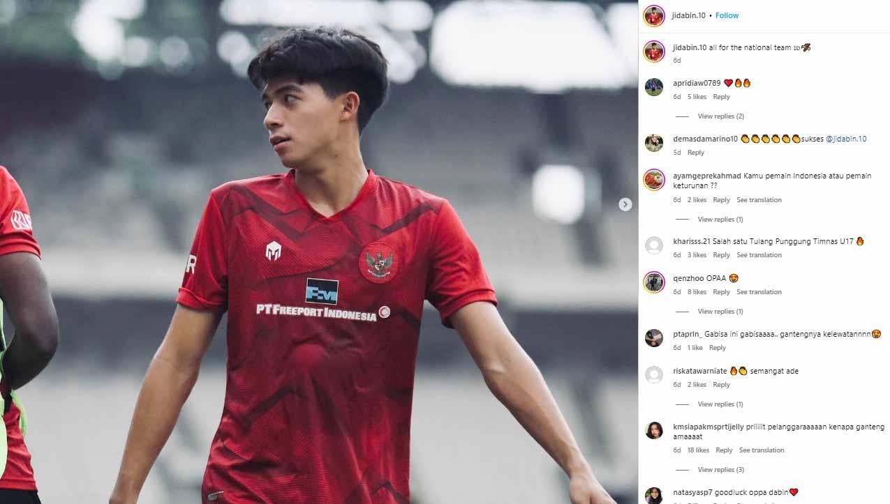 Bintang Timnas Indonesia U-17, Ji Da-bin, dapat bekal ilmu dari ayah Son Heung-min jelang Piala Dunia U-17 2023 yang dimulai pada Jumat (10/11/23). (Foto: Instagram@jidabin.10) - INDOSPORT