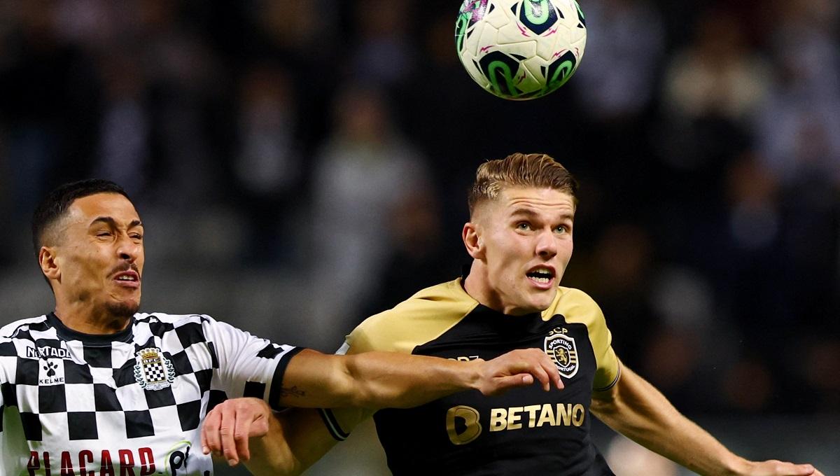 Aksi striker Sporting CP, Victor Gyokeres, di Liga Portugal.