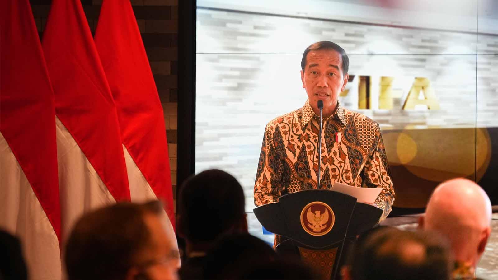 Presiden Republik Indonesia Joko Widodo saat meresmikan kantor FIFA di Jakarta. (Foto: PSSI)