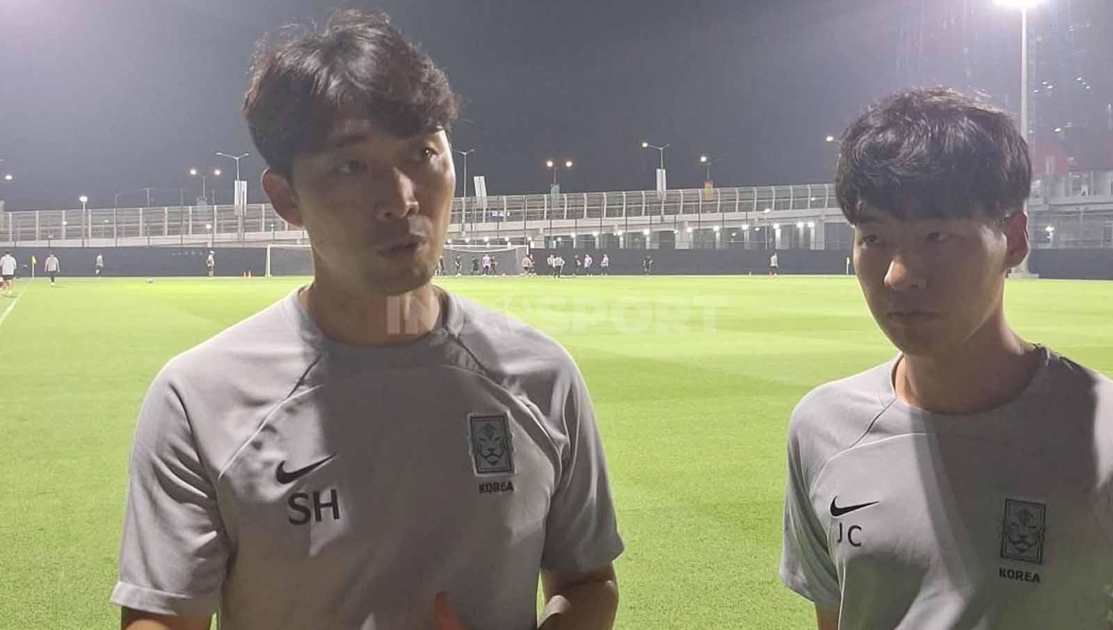 Pelatih Timnas Korea Selatan U-17, Byun Sung-hwan, mengaku mendapat support dari seniornya, Shin Tae-yong, jelang laga perdana Grup E Piala Dunia U-17 2023. Foto: Petrus Manus Da Yerimon/INDOSPORT)