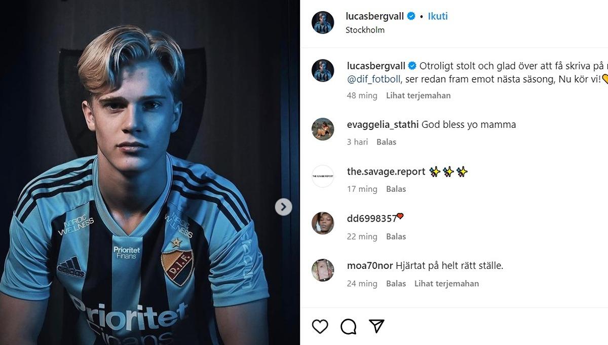 Lucas Bergvall, wonderkid Swedia incaran Inter Milan dan Manchester United.