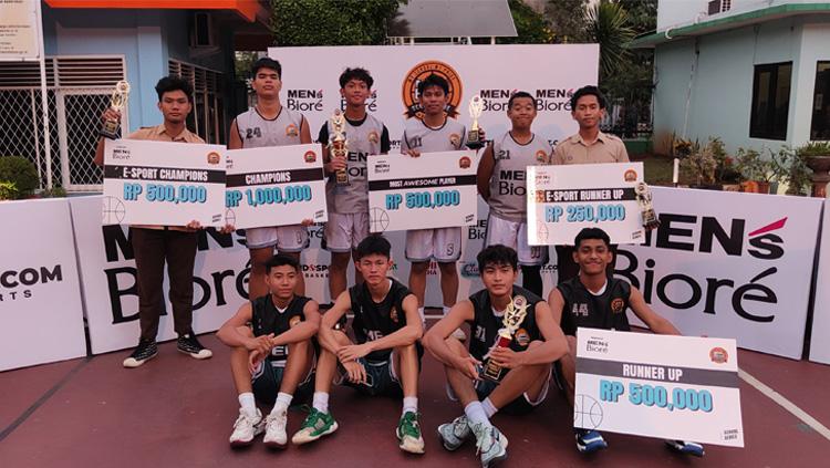 Tuan rumah SMAN 71 A berhasil menjadi juara School Pride 3x3 Basketball Men's Biore Series 5 mengalahkan SMA PSKD 1 di final. - INDOSPORT