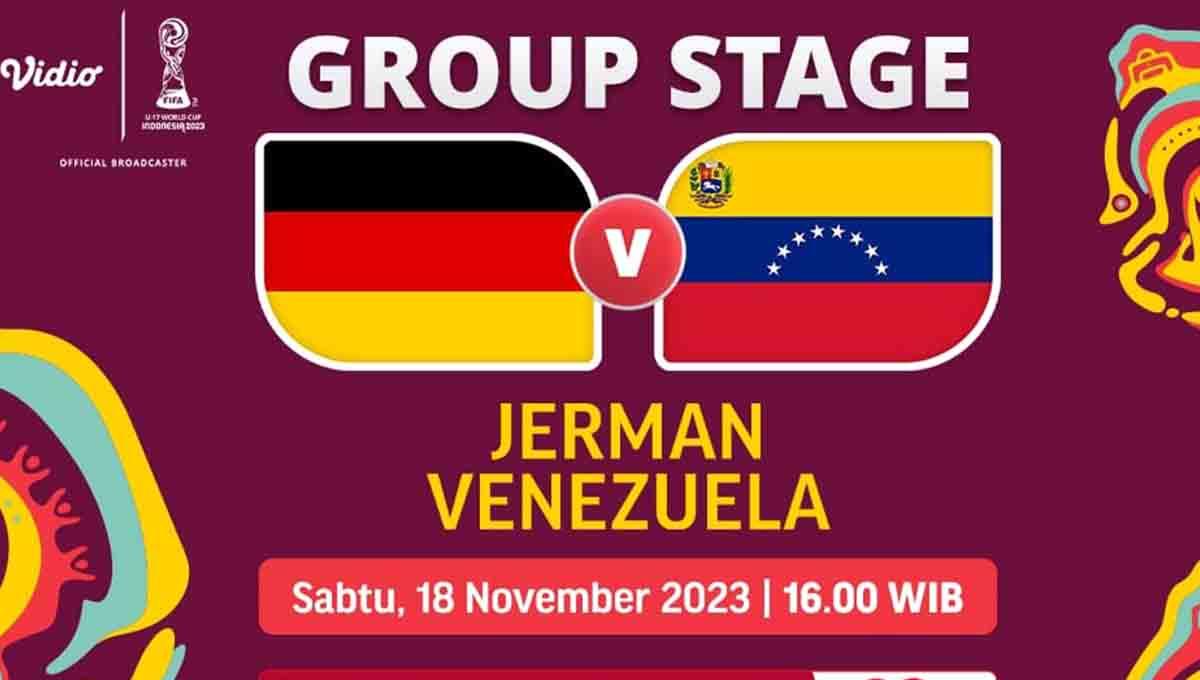 Laga Timnas Jerman U-17 vs Venezuela di Piala Dunia U-17 2023 bisa disaksikan melalui Vidio.