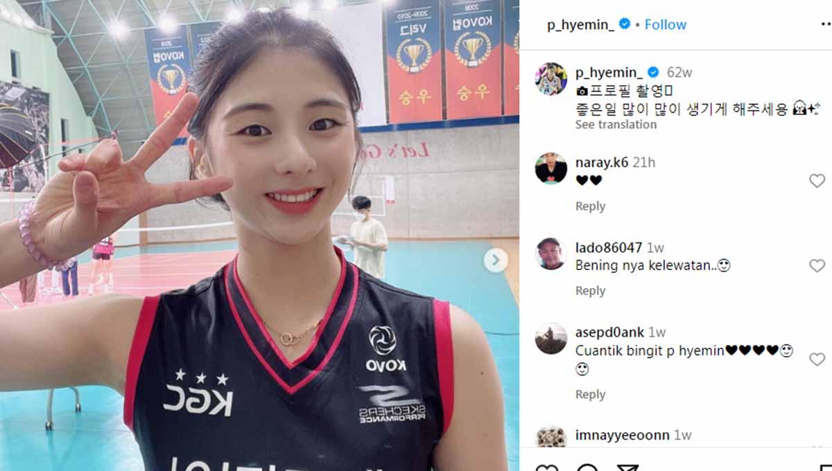 Park Hye-min, pevoli Korea Selatan rekan setim Megawati Hangestri di Red Sparks. Foto: Instagram@p_hyemin_. - INDOSPORT