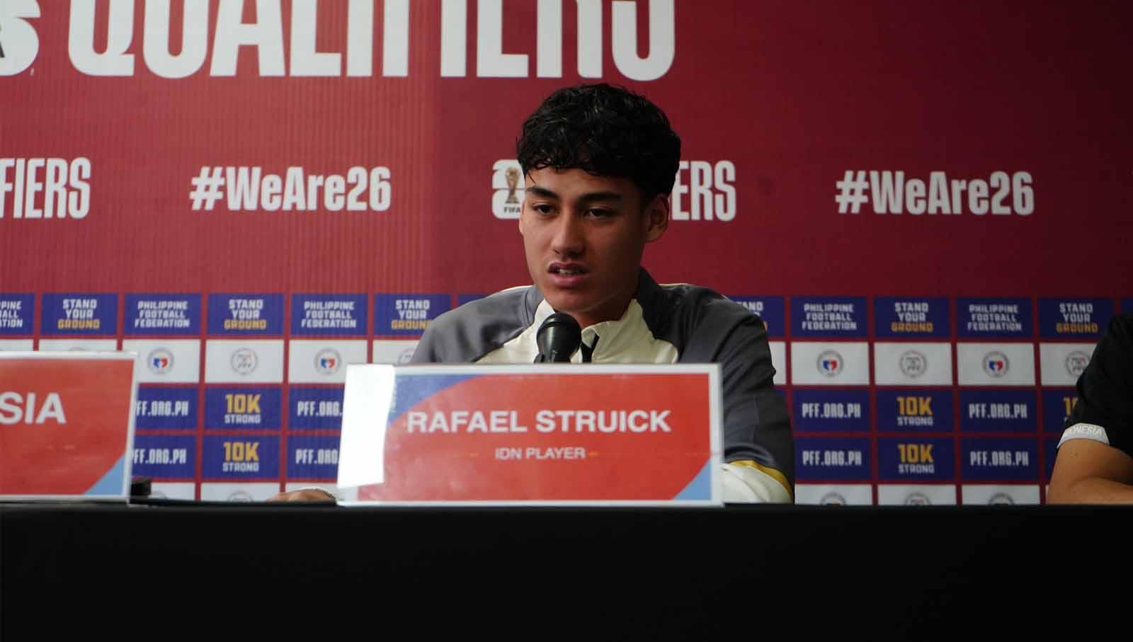 Striker Timnas Indonesia, Rafael Struick, mengaku sudah mengetahui akan ada pemain naturalisasi berikutnya dari Belanda yakni Ragnar Oratmangoen. (Foto: PSSI/Irvan)