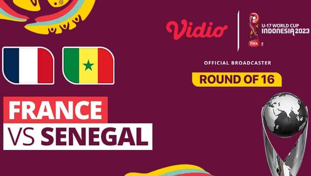 Laga Timnas Prancis U-17 vs Senegal di babak 16 besar Piala Dunia U-17 2023 bisa disaksikan melalui Vidio. - INDOSPORT