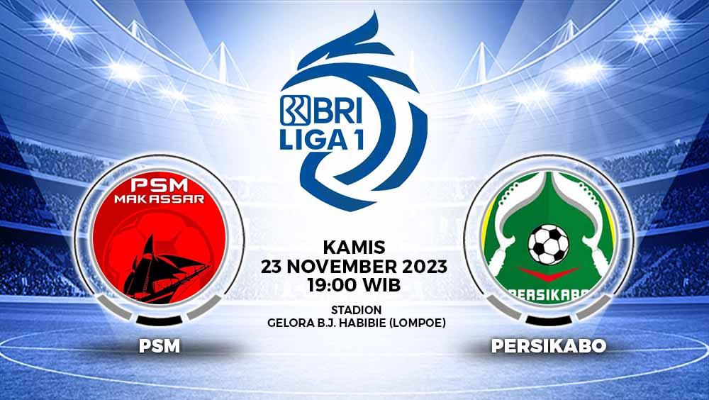 Prediksi Liga 1 antara PSM Makassar vs Persikabo 1973, Kamis (23/11/23) malam WIB. - INDOSPORT