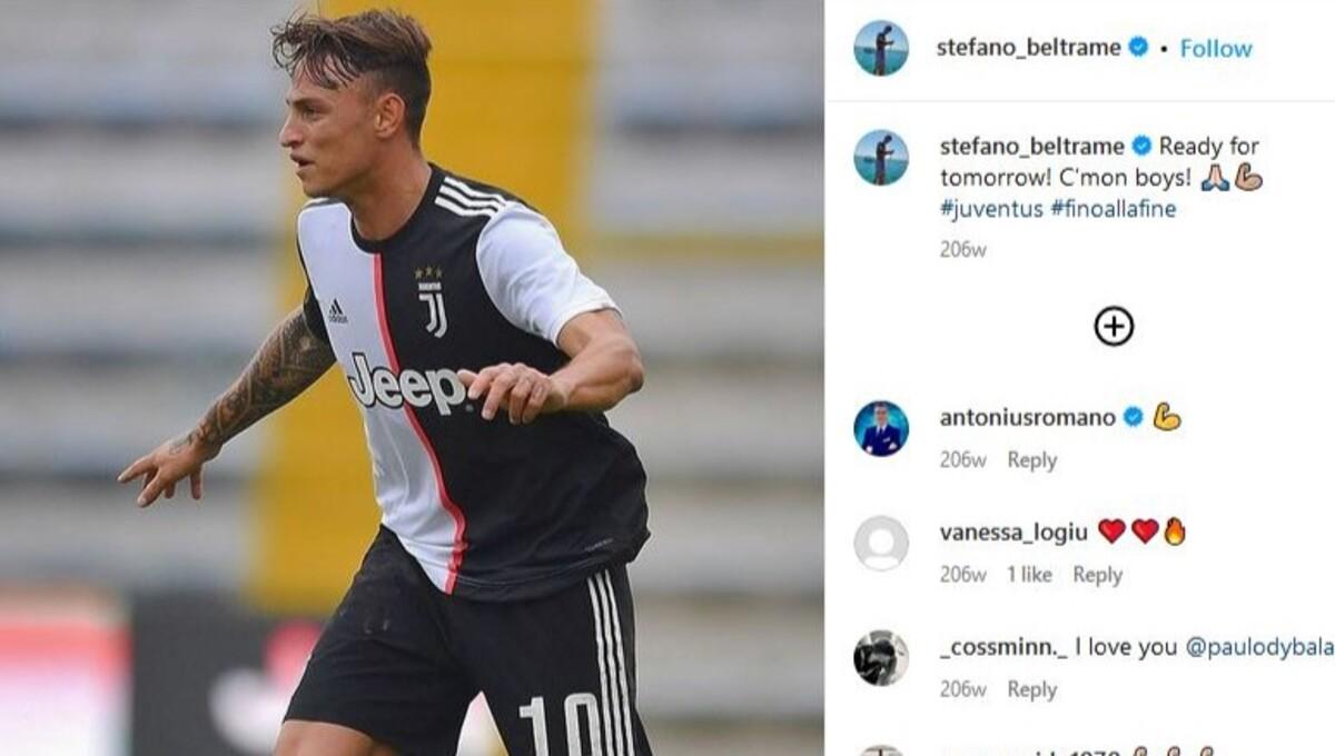 Stefano Beltrame saat masih berseragam Juventus. Foto: IG @stefano_beltrame.