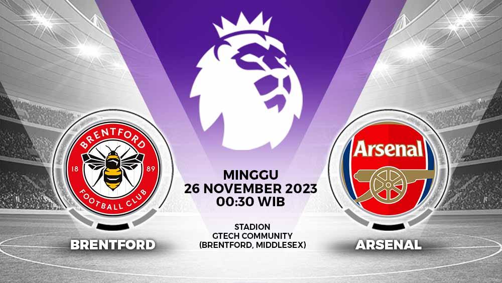 Prediksi Pertandingan antara Brentford vs Arsenal (Liga Inggris).