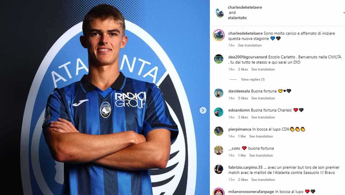 Charles De Ketelaere mungkin ada baiknya tidak dipulangkan AC Milan usai masa peminjamannya ke Atalanta usai. (Foto: Instagram@charlesdeketelaere)