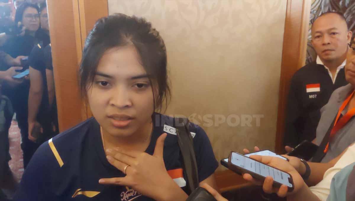 Pemain bulutangkis tunggal putri Indonesia, Gregoria Mariska, bicara 4 karakter luar biasa The Big Four Queens dalam ranking BWF. (Foto: Zainal Hasan/INDOSPORT)