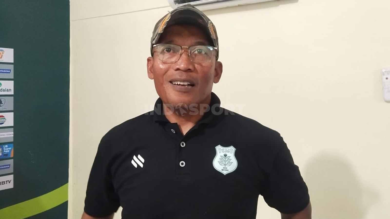Pelatih Kepala PSMS Medan, Miftahudin Mukson. (Foto: Aldi Aulia Anwar/INDOSPORT)