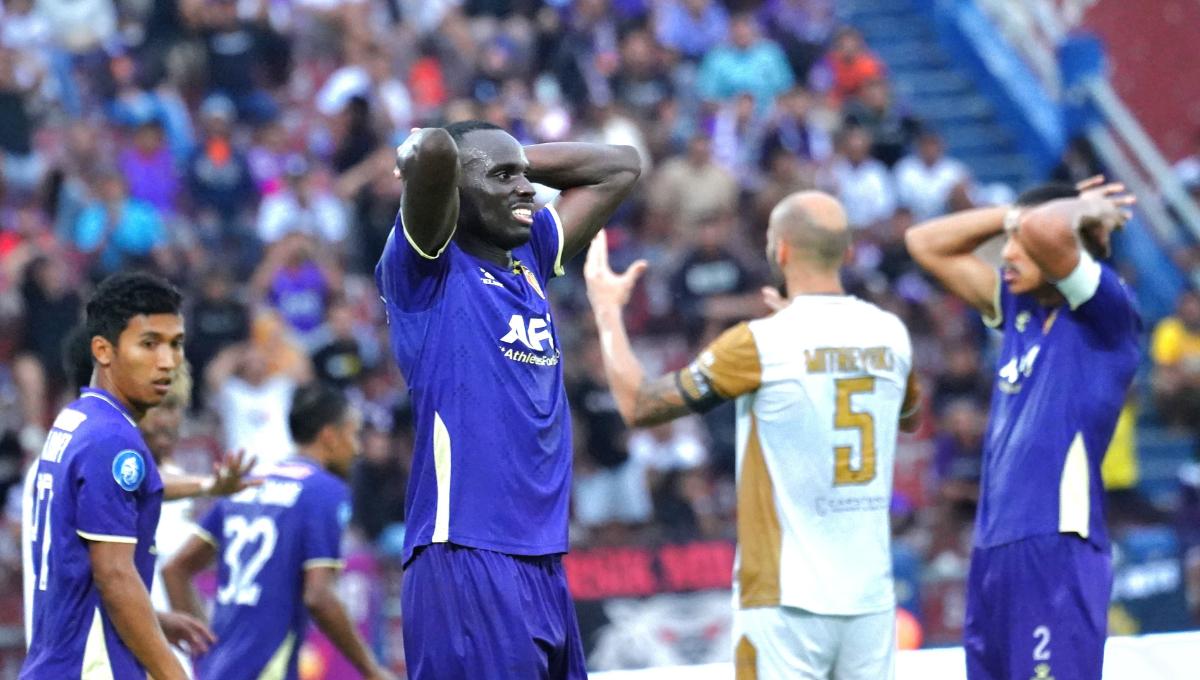 Persik Kediri gagal mengalahkan Dewa United pada laga Liga 1 2023/2024 pekan ke-21 di Stadion Brawijaya, Sabtu (2/12/23). (Foto: MO Persik Kediri).