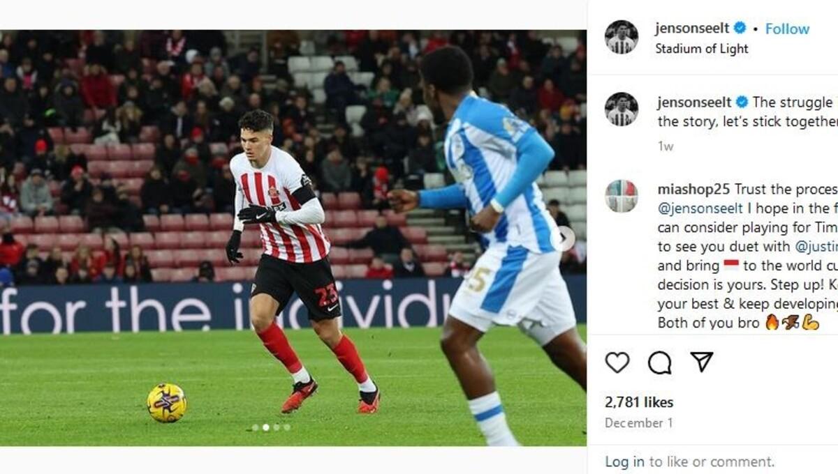 Jenson Seelt, pemain keturunan Indonesia yang bermain di Sunderland. Foto: Instagram @jensonseelt. - INDOSPORT
