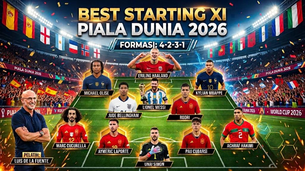 Best Starting XI Piala Dunia 2026 - INDOSPORT