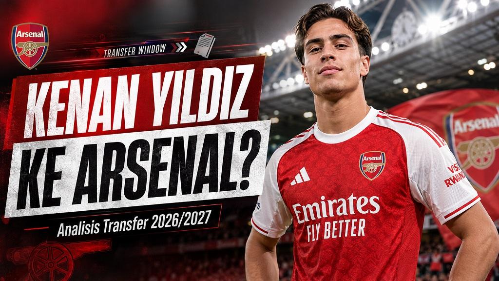 Pemain Juventus Kenan Yildiz diincar oleh Arsenal pada bursa transfer musim panas 2026.