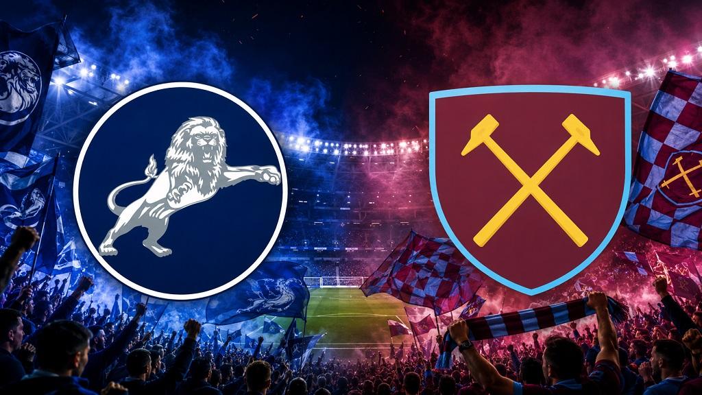 Ilustrasi Millwall vs West Ham United