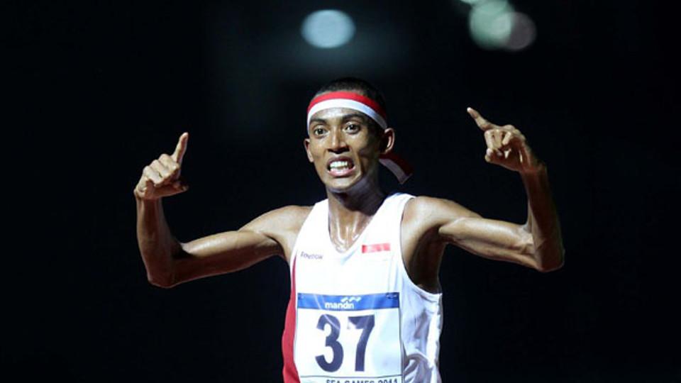 Agus Prayogo berambisi mempertahankan medali emas di cabang lari 10.000 meter putra di SEA Games 2019. - INDOSPORT