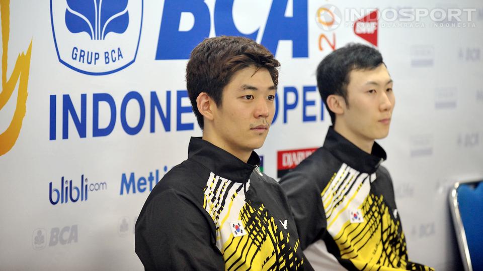Lee Yong Dae/Yoo Yeon Song, juara ganda putra Indonesia Open 2014.
