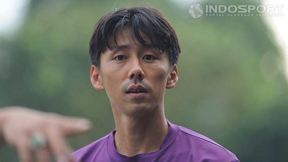 Kenji Adachihara saat bersama Persita di lapangan C PSSI, Senayan, Jakarta. Copyright: Ratno Prasetyo/ INDOSPORT