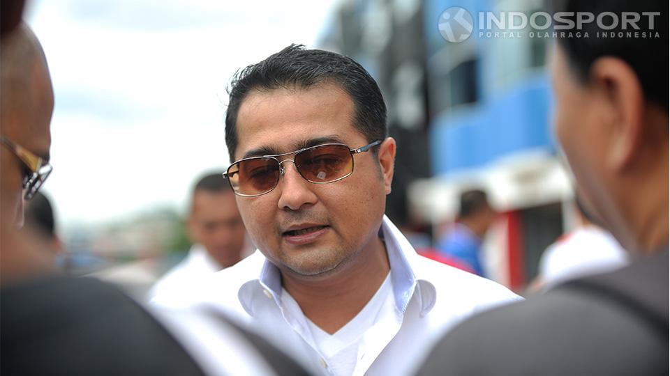 Teuku Riefky Harsya menyatakan dukungannya terhadap pengembangan industri olahraga otomotif, Sentul, Jawa Barat, Minggu (30/11/14).