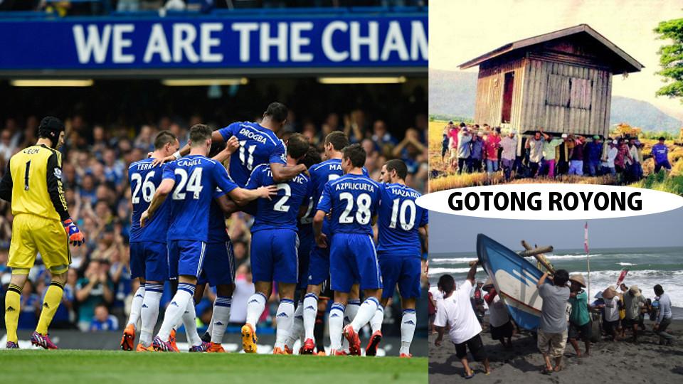 Meme Didier Drogba kala dibobong para pemain Chelsea lainnya. 