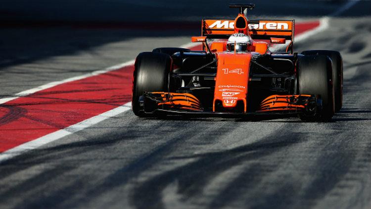 Pembalap McLaren F1, Fernando Alonso. Copyright: Charles Coates/Getty Images