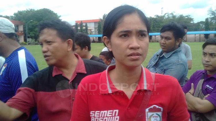 Media Officer (MO) PSM Makassar, Andi WidyaSsyadzwina. Copyright: Muhammad Nur Basri/INDOSPORT