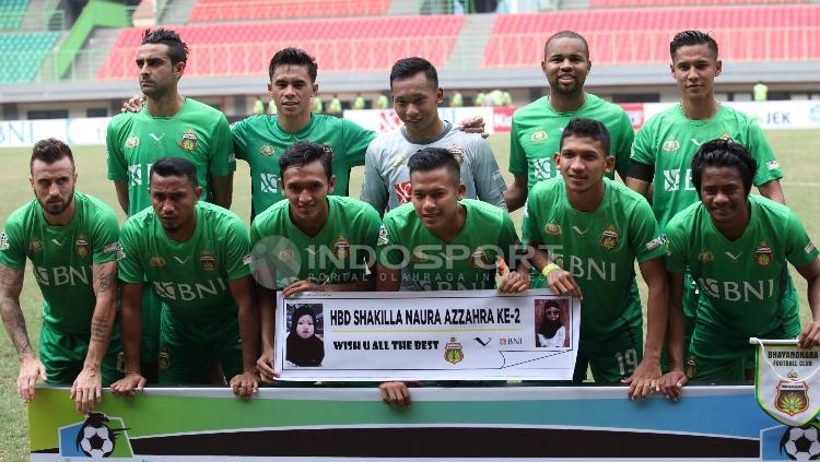 Skuat Bhayangkara FC. FOTO INDOSPORT/Herry Ibrahim. Copyright: Herry Ibrahim/INDOSPORT