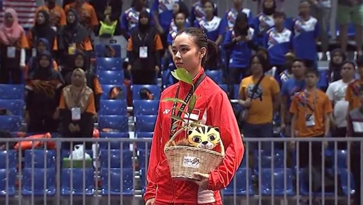 Lindswell Kwok sumbang medali emas SEA Games 2017. Copyright: Vidio.com