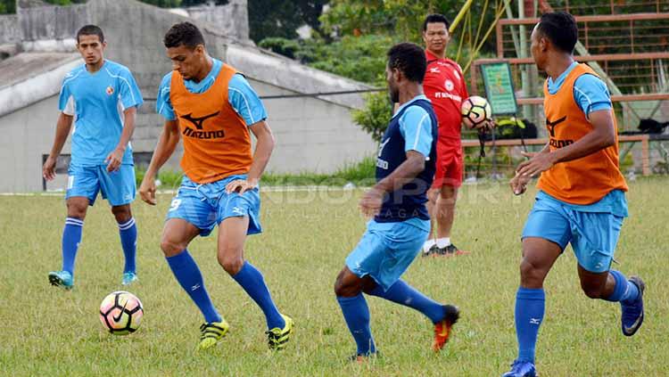 Semen Padang saat jalani latihan. Copyright: Taufik Hidayat/INDOSPORT