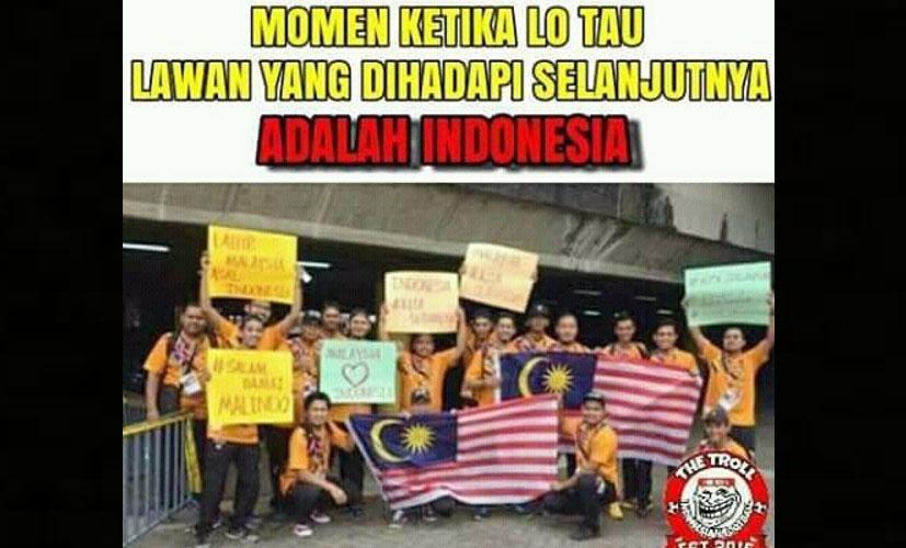 Meme semifinal Indonesia vs Malaysia di SEA Games 2017 Copyright: Instagram.com/memeragesepakbolaid
