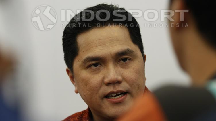 Ketua INASGOC Erick Thohir saat membuka test event Basket 3x3. Copyright: INDOSPORT/Abdurrahman.R