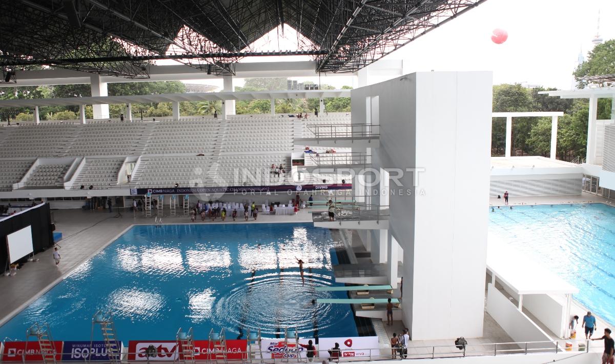 Fasilitas tempat dipertandingkannya Cabang Loncat Indah. Copyright: Herry Ibrahim/INDOSPORT