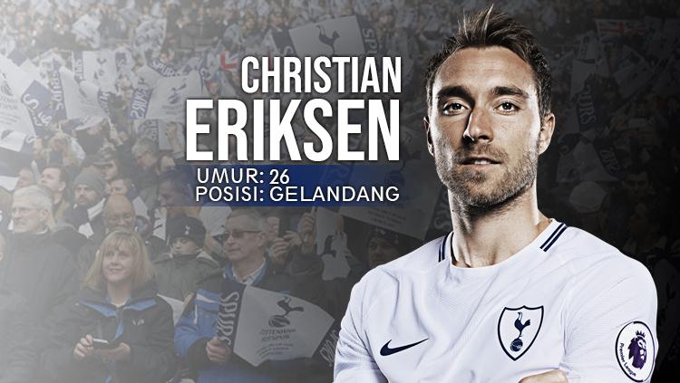 Newcastle United vs Tottenham Hotspur Christian Eriksen. Copyright: INDOSPORT