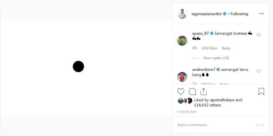 Egy dapat wejangan dari Spasojevic Copyright: www.instagram.com/egymaulanavikri/