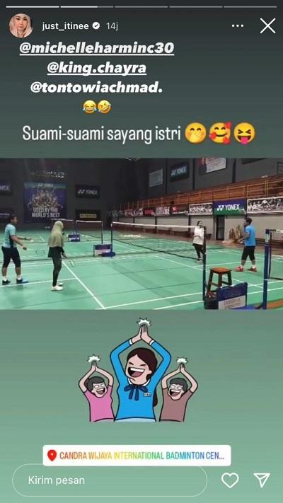 Tontowi Ahmad comeback main ganda campuran lawan Mohammad Ahsan Copyright: instagram @just_itinee