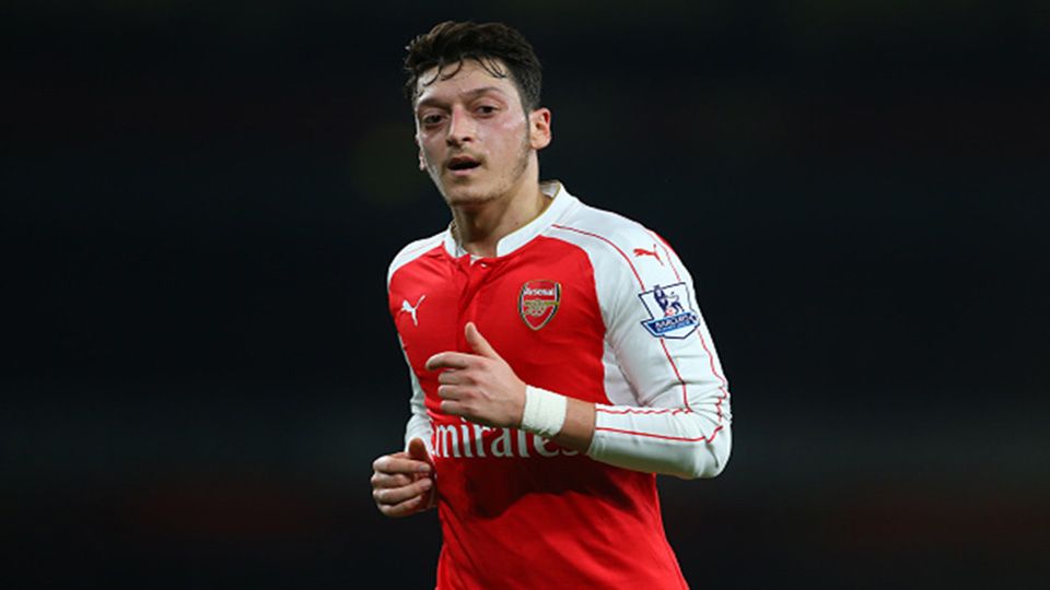 Gelandang Arsenal Mesut Ozil Copyright: &copy; 