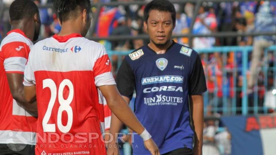 Hamka Hamzah pemain Arema Cronus. Copyright: &copy; Ian Setiawan/INDOSPORT