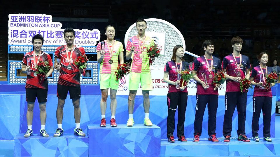 Tontowi Ahmad/Liliyana Natsir (pojok kiri) runner-up Badminton Asia Championships 2016. Copyright: © HUMAS PP PBSI/INDOSPORT