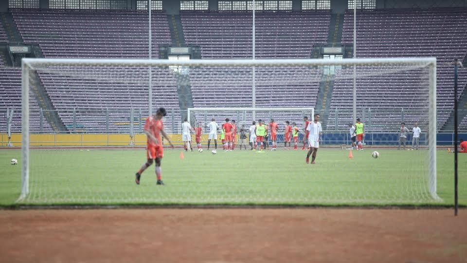 Suasan latihan Persija Jakarta jelang lawan Semen Padang. Copyright: &copy; Herry Ibrahim/INDOSPORT