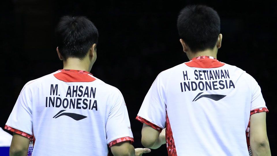 Mohammad Ahsan/Hendra Setiawan jadi andalan Indonesia di sektor ganda putra. Copyright: © HUMAS PP PBSI/INDOSPORT