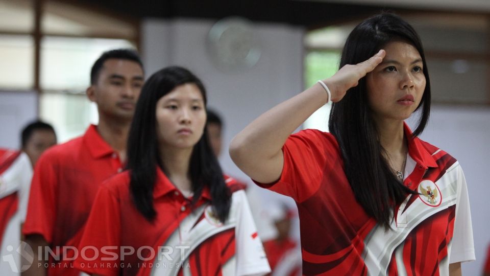 Juara Olimpiade Tokyo 2020, Greysia Polii, ucapkan pujian pada tim putri Indonesia yang menjadi juara Grup Z ajang Badminton Asia Team Championship (BATC) 2022. Copyright: © Herry Ibrahim/INDOSPORT