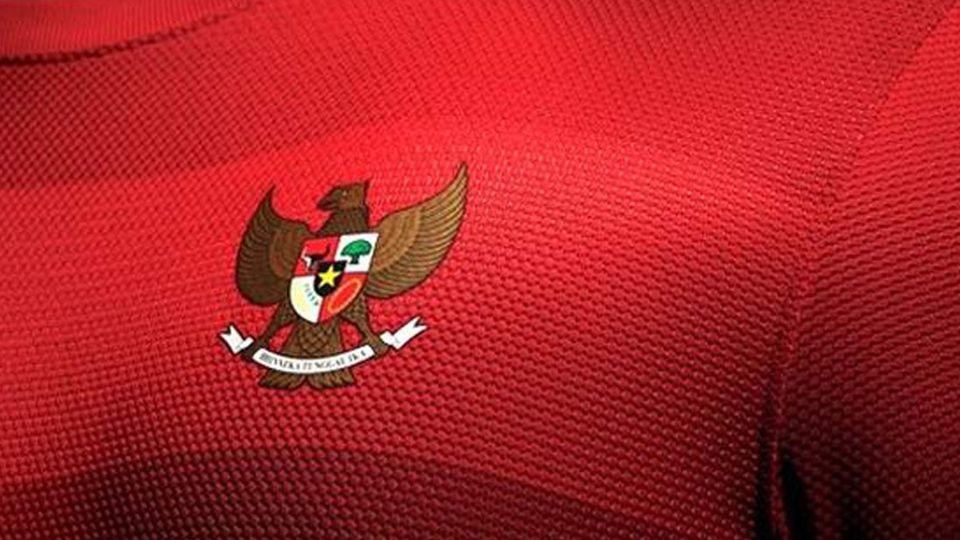 Logo Garuda di jersey timnas Indonesia Copyright: © INTERNET