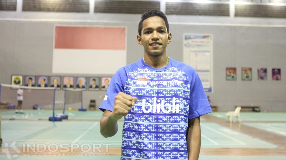 Tunggal putra Indonesia yang akan berlaga di AJC 2016, Chico Aura Dwi Wardoyo. Copyright: © Herry Ibrahim/INDOSPORT