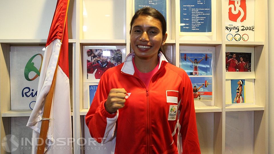 Atlet lompat jauh Indonesia di Olimpiade Rio de Janeiro 2016, Maria Natalia Londa. Copyright: © Herry Ibrahim/INDOSPORT