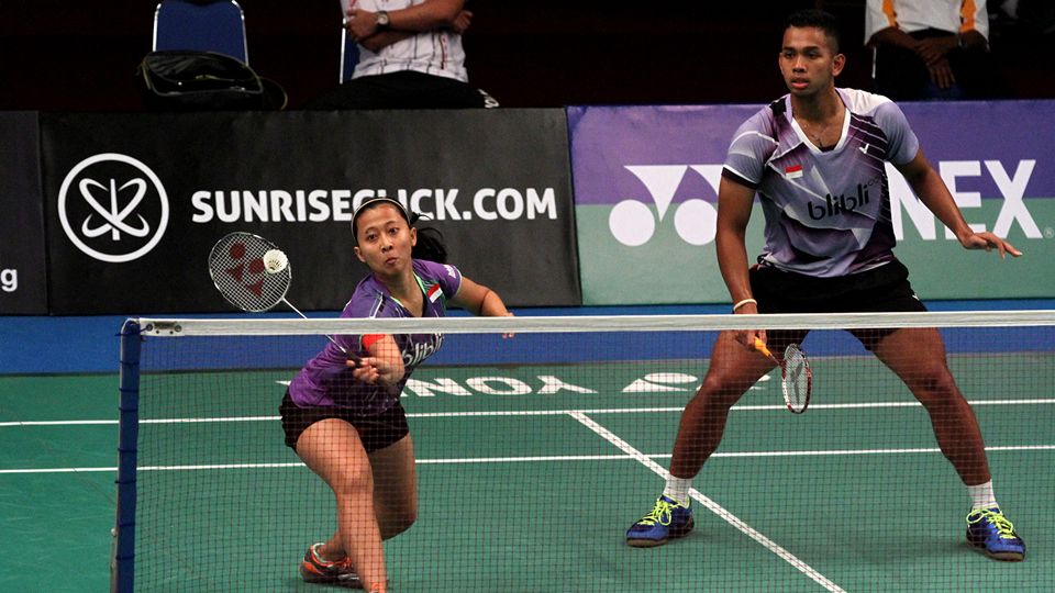 Edi Subaktiar/Richi Puspita Dili hanya mampu melangkah sampai babak semifinal Indonesian Masters 2016. Copyright: © PBSI