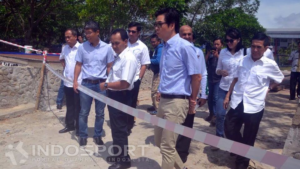 Kunjungan Presiden ASTC, Justin Park, ke Jakabaring Sport City. Copyright: &copy; Muhammad Effendi/INDOSPORT